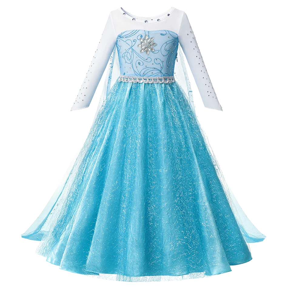 Girls Princess Costume Dress for Christmas, Carnival and Parties
