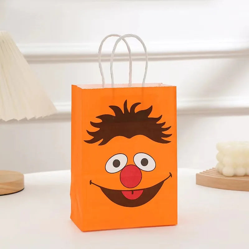 Sesame-Street Party Decoration Elmo Theme Birthday Party Gift Bags Baby Shower For Kids Birthday Party Supplies Kids Toys Box