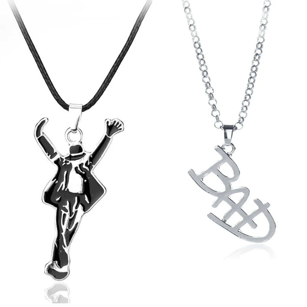 Rock Singer Inspired Pendant Necklace Punk Costume Accessory