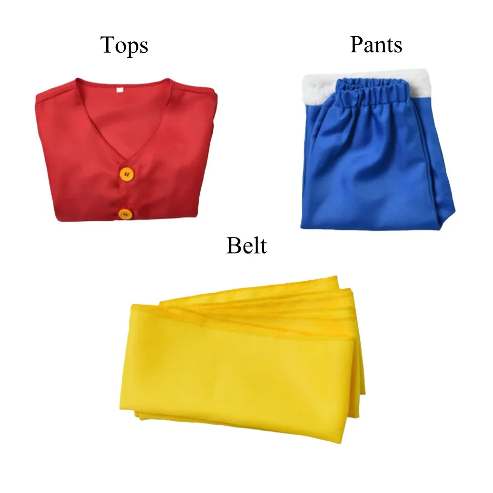 Boys Anime-Inspired Pirate Costume Set with Hat & Belt