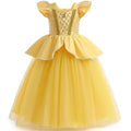 Girls Elegant Mesh Princess Ball Gown Costume Dress
