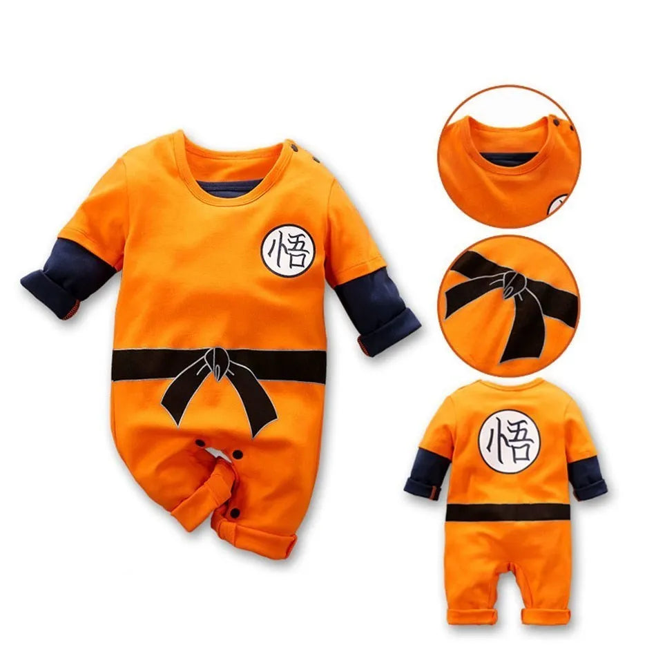 Anime Inspired Baby Cosplay Romper, 0 to 18 Months, Long Sleeve