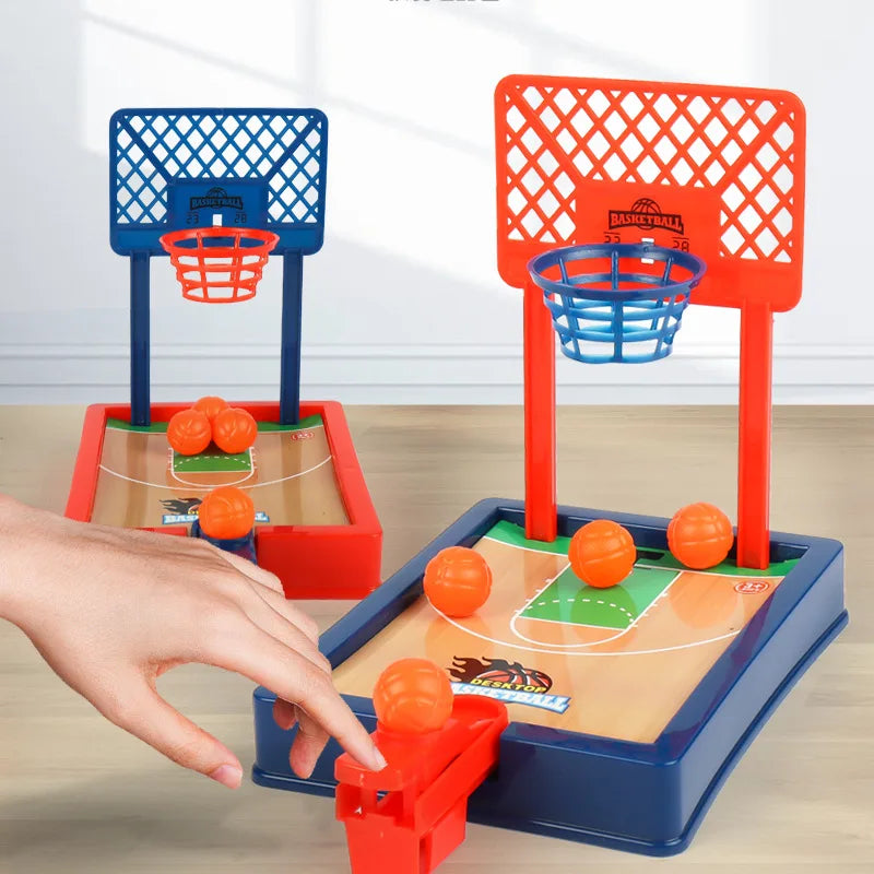 Mini Desktop Board Game Basketball Hoop Finger Shooting Machine Party Table Interactive Sport 2 Players Games Ball Toys For Kids