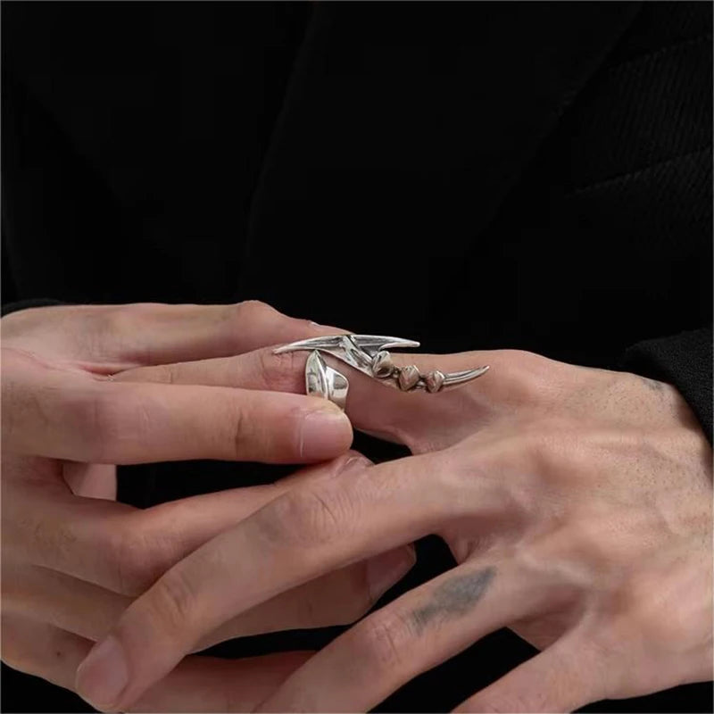 Cyberpunk Alien Inspired Irregular Open Ring Costume Accessory