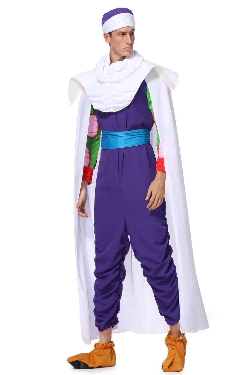 Green Anime-Inspired Character Cosplay Costume for Men