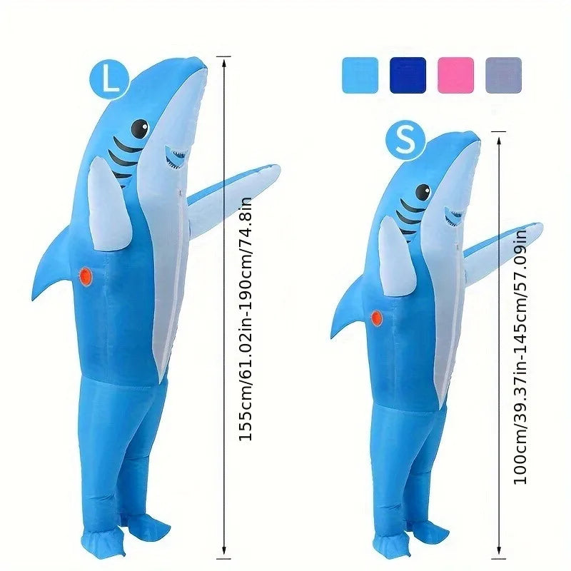 Inflatable Shark Costume for Halloween, Christmas & Parties