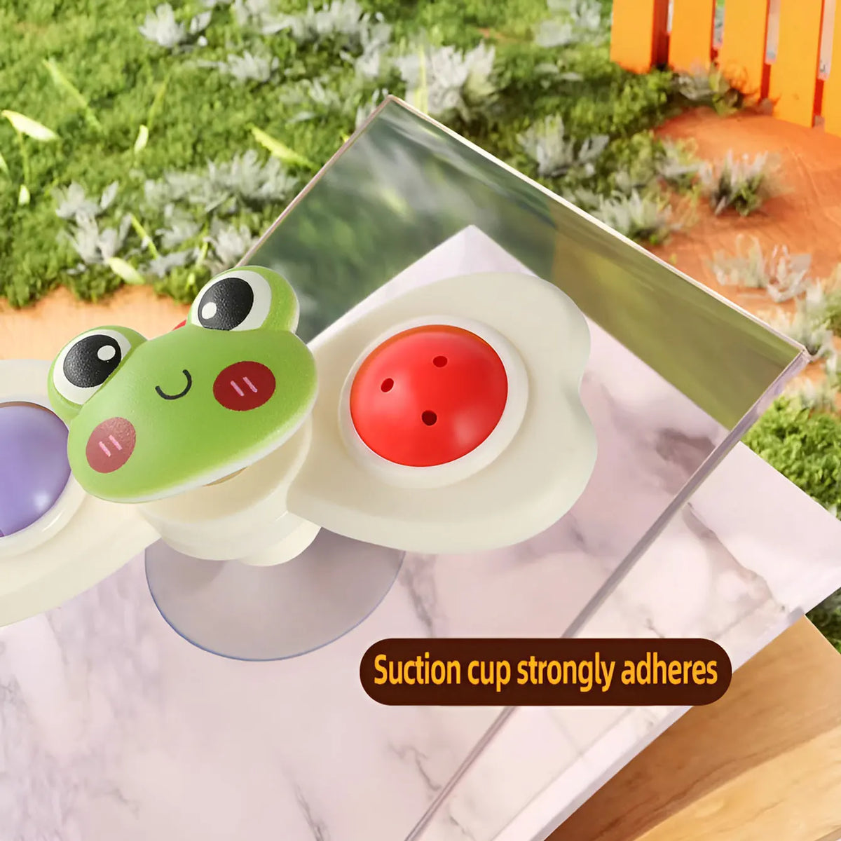 Suction Wheel Fun Rotating Toy Multi-Scene Playable Compact Portable Suction Adsorption Smooth Surface 3pcs