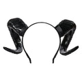 Black Demon Horn Headband Gothic Halloween Costume Accessory