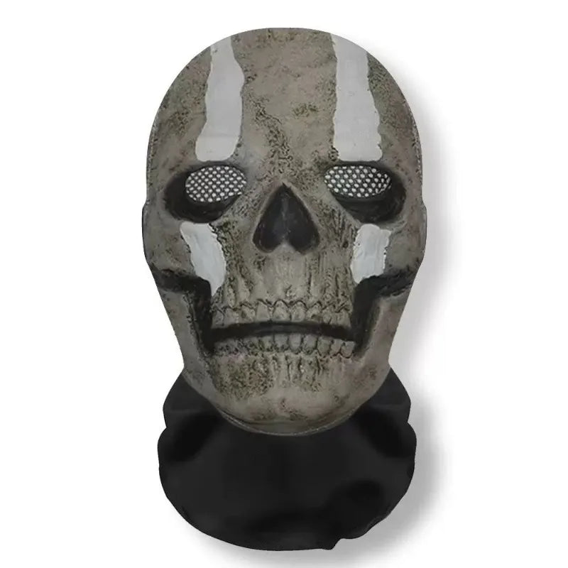 3D Ghost Skull Full Face Mask for Halloween & Cosplay