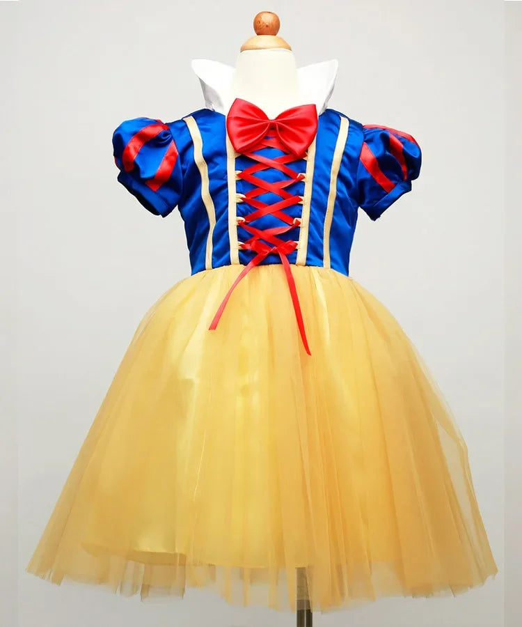 Girls Classic Princess Dress with Cape Halloween Costume