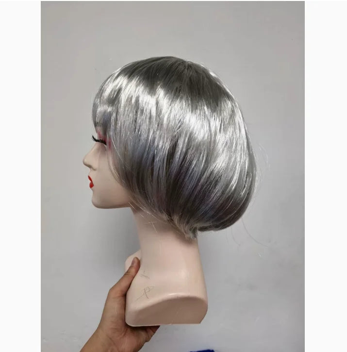 Short Bob Wig Synthetic Costume Wig for Cosplay & Parties