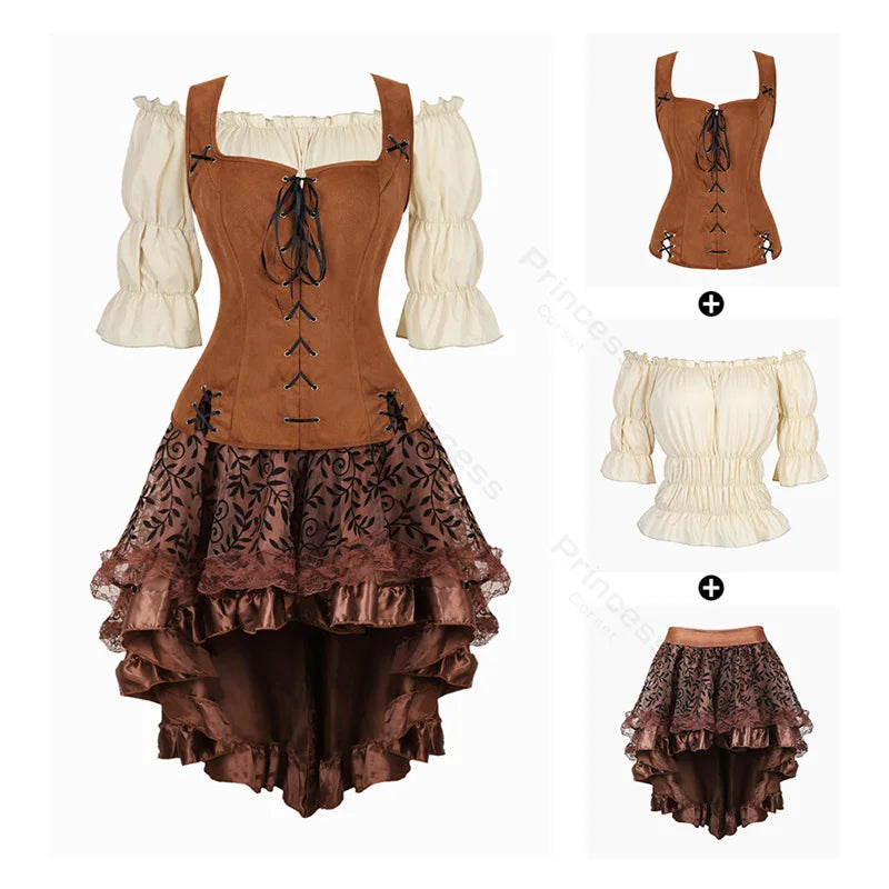 Women’s Pirate Renaissance Costume Dress