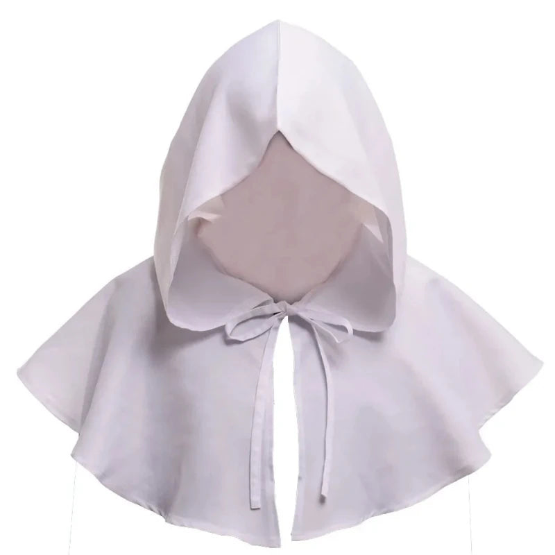 Black Hooded Halloween Cape Cloak for Cosplay & Parties