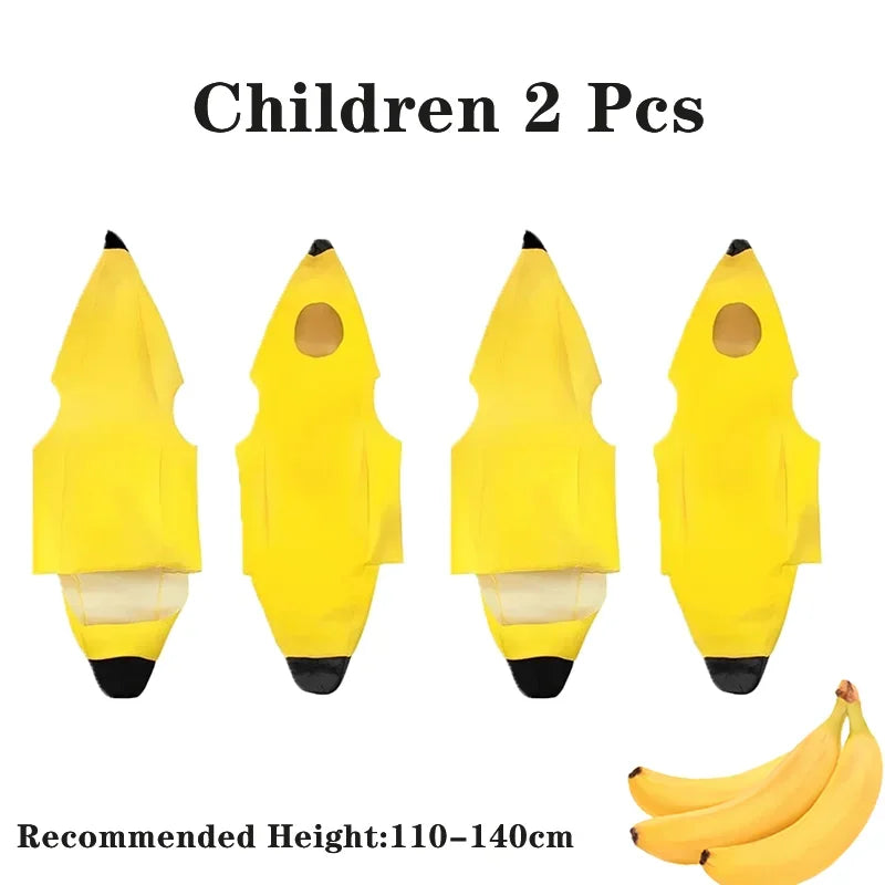 Banana Costume for Kids & Adults Halloween & Parties