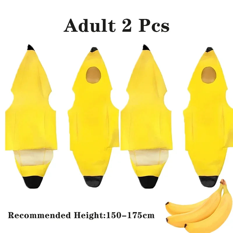 Banana Costume for Kids & Adults Halloween & Parties
