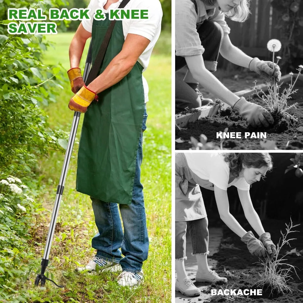 1pc Heavy Duty 4-Claw Weed Puller,Manual Weed Eater for Lawns, Gardens, Patios,Steel Head Artifact Uprooting Without Handle