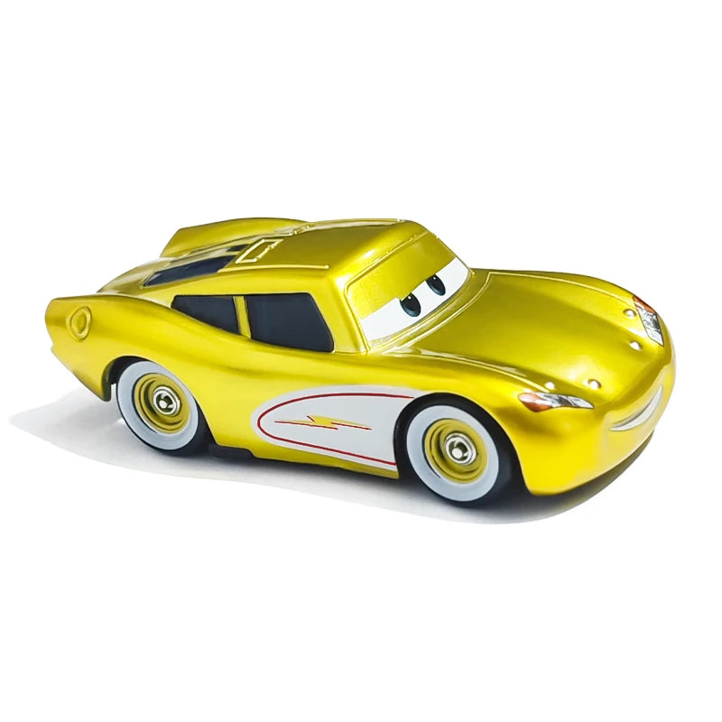 Pixar Cars Electroplated Pink 95 Lightning McQueen 1/55 Metal Die Casting Model Car Alloy Material Collectibles Racing Toys