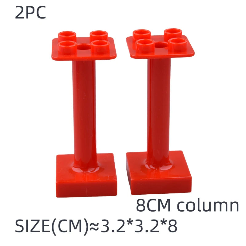 Big building blocks house accessory parts roof window wall construction assemble  bricks educational toys for children gift