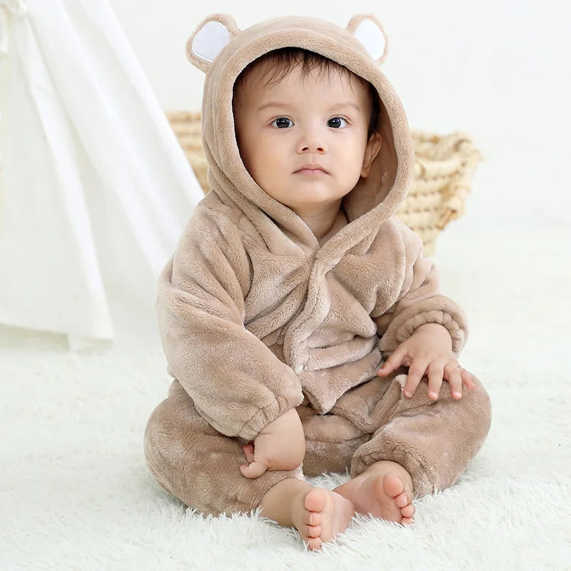 Baby Dinosaur Hooded Romper Costume for Halloween & Winter