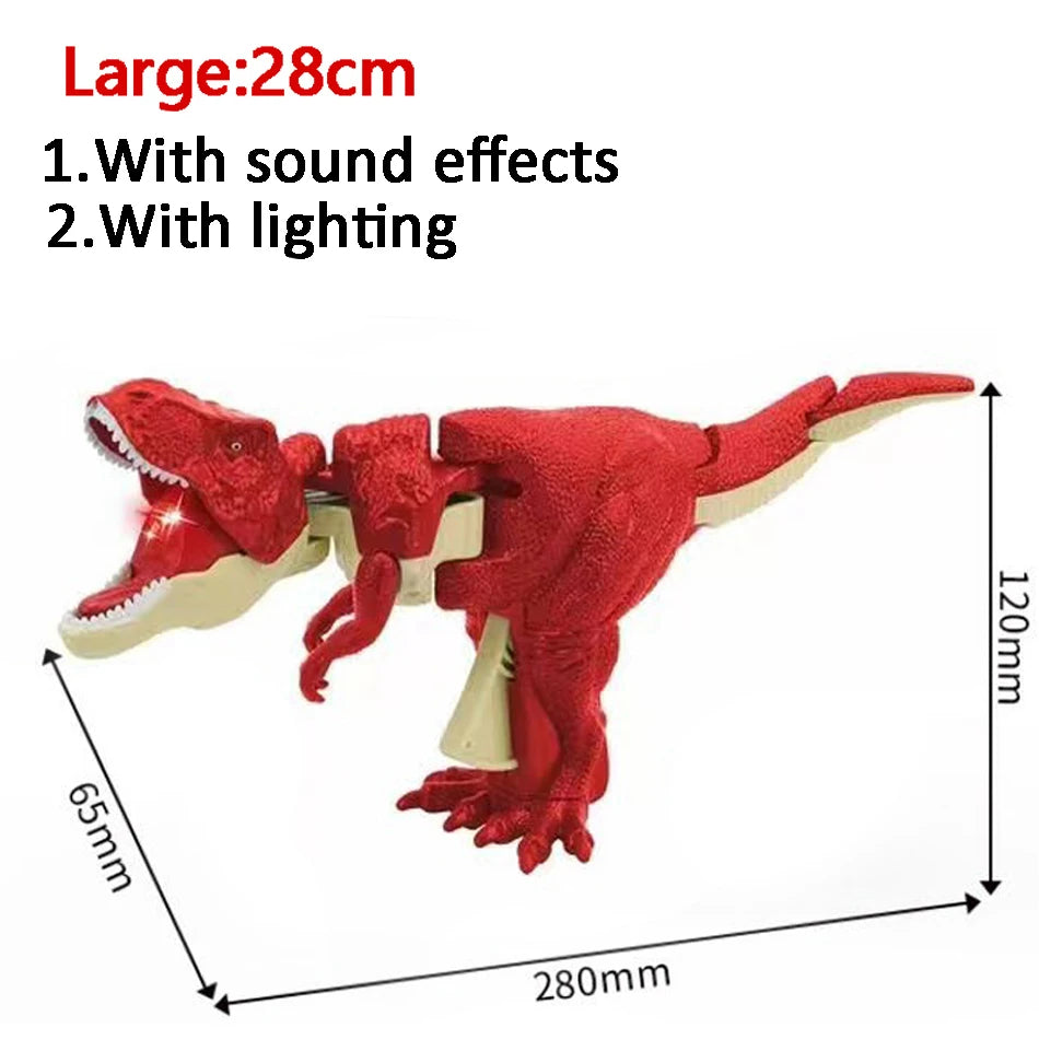 Swing Zazaza Dinosaur Toy Dinosaurs Gun Decompression Roaring  Toys for Boys Fidget Toys Creative Telescopic Gifts for Kids