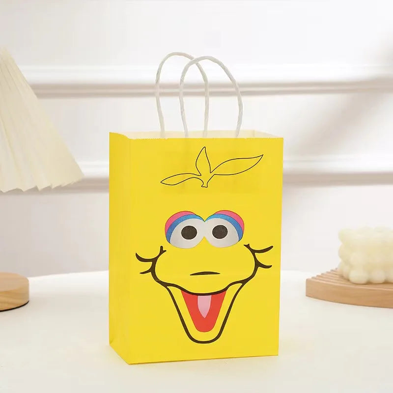 Sesame-Street Party Decoration Elmo Theme Birthday Party Gift Bags Baby Shower For Kids Birthday Party Supplies Kids Toys Box