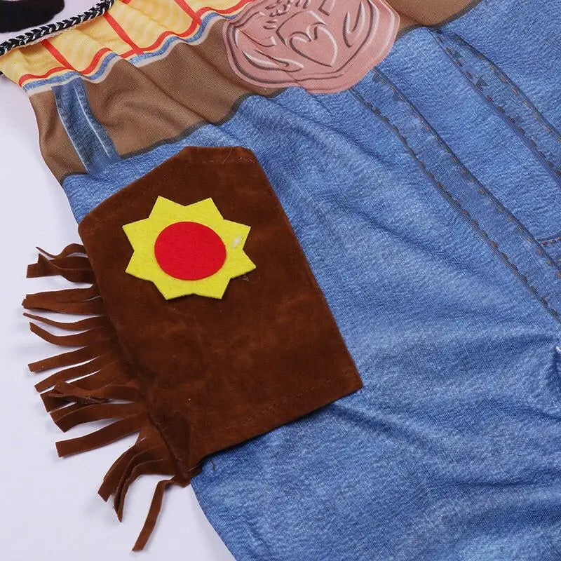 Kids Denim Character-Inspired Costume Outfit for Halloween
