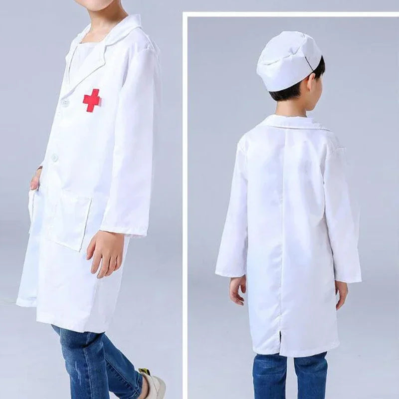 Doctor Nurse White Coat Costume for Cosplay & Role Play