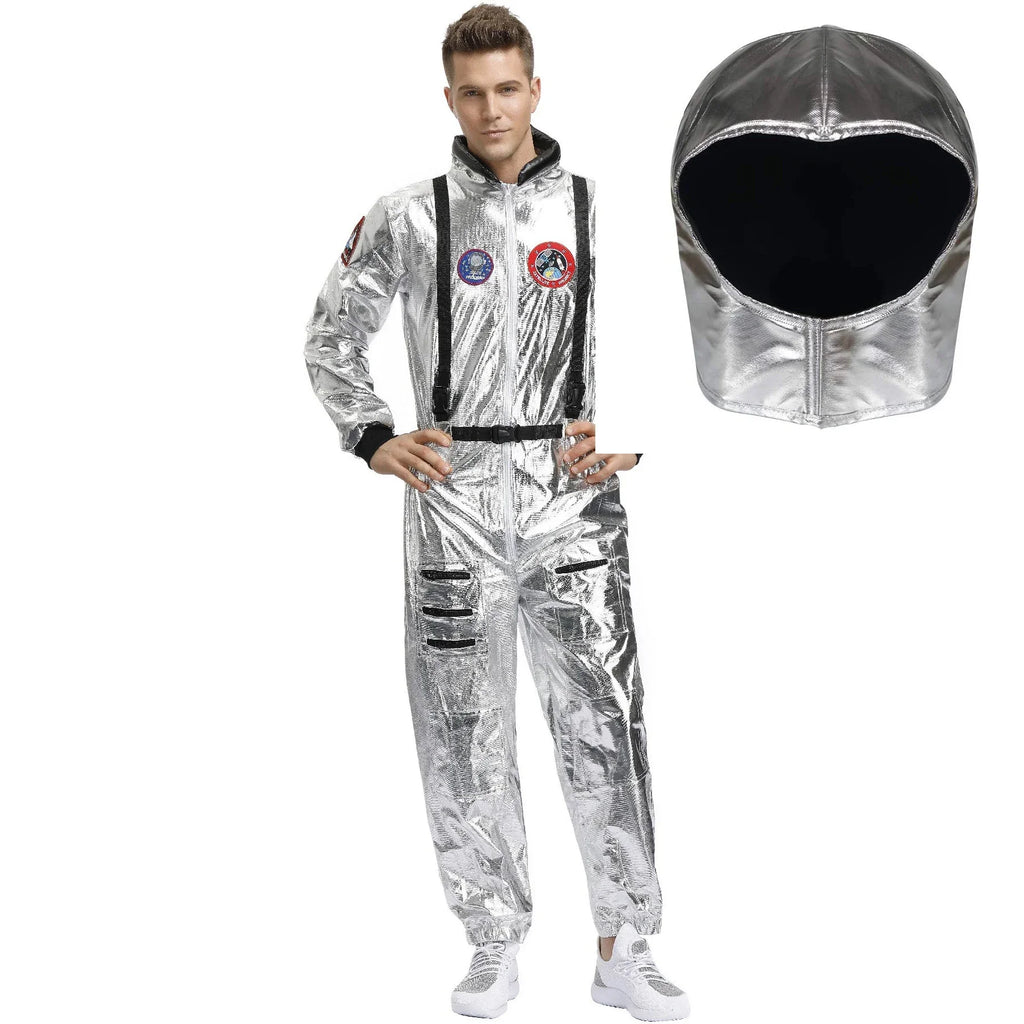 Astronaut Spacesuit Costume Silver Space Suit