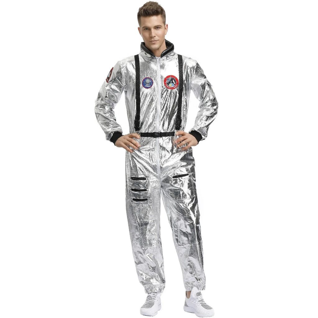 Astronaut Spacesuit Costume Silver Space Suit