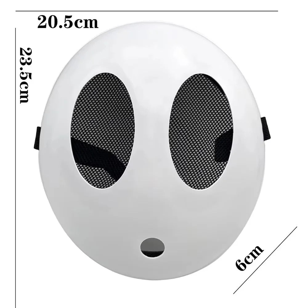 White Mask Costume Prop for Halloween Cosplay & Parties