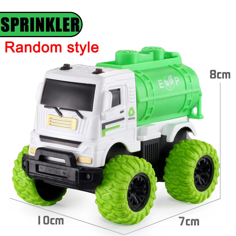 Pull Back Toy Car  Inertial Rotation Car Four-wheel Drive Off-road Vehicle SUV Racing Power Car Children's Toy CarGift