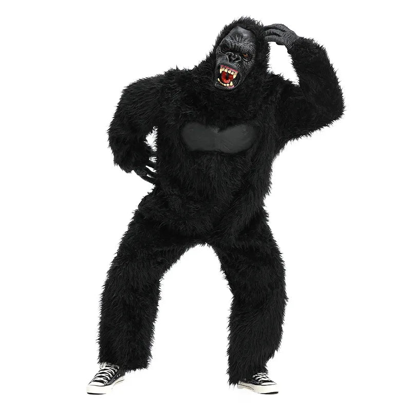 Adult Gorilla Animal Jumpsuit Costume for Halloween