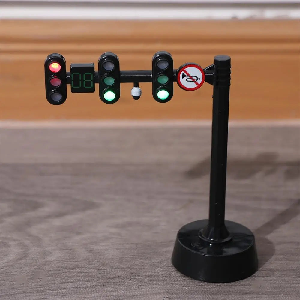 Safety Traffic Toy Light Signs Model Traffic Mini Stop Model Toys Simulation Mini Traffic Light Building Blocks Kids Gift