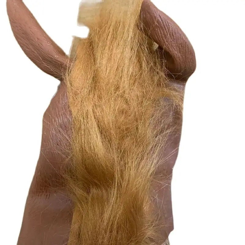 Brown Horse Head Mask Latex Animal Costume Prop for Halloween