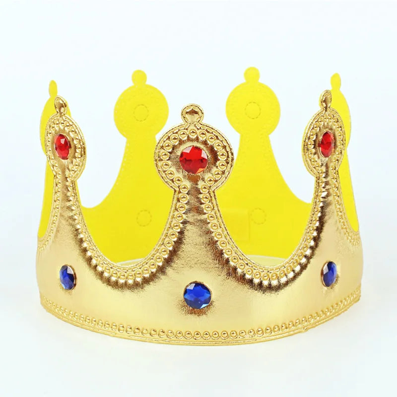 King Prince Cape Costume with Crown for Adults & Kids