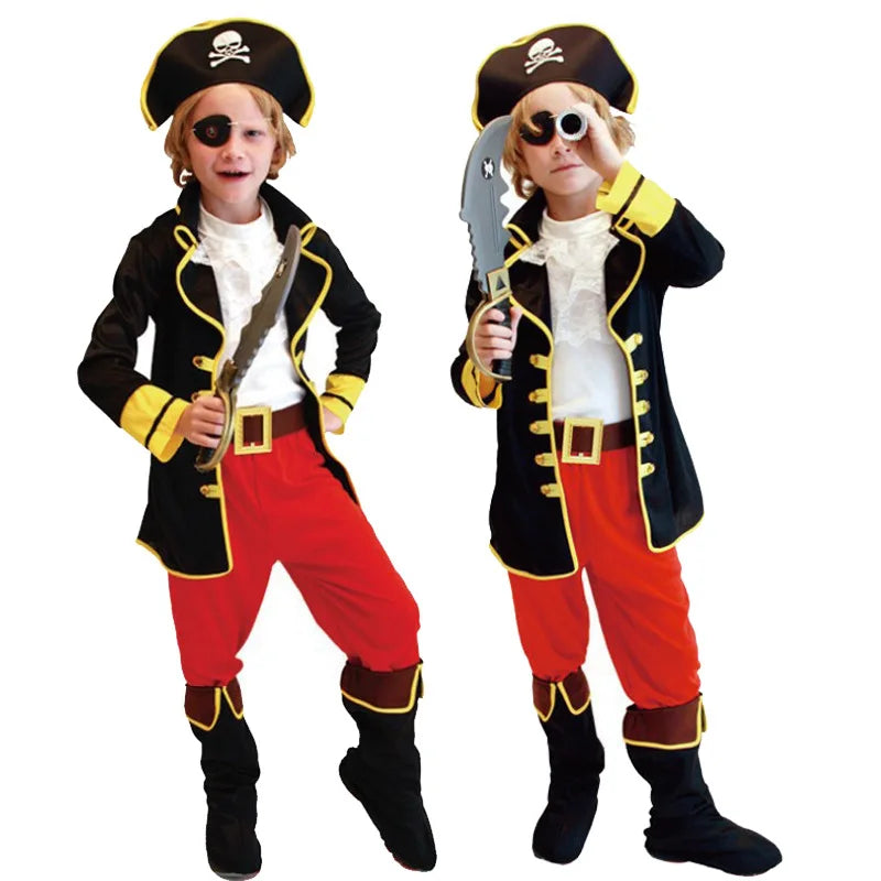 Kids Pirate Costume for Boys Halloween & Dress-Up Parties
