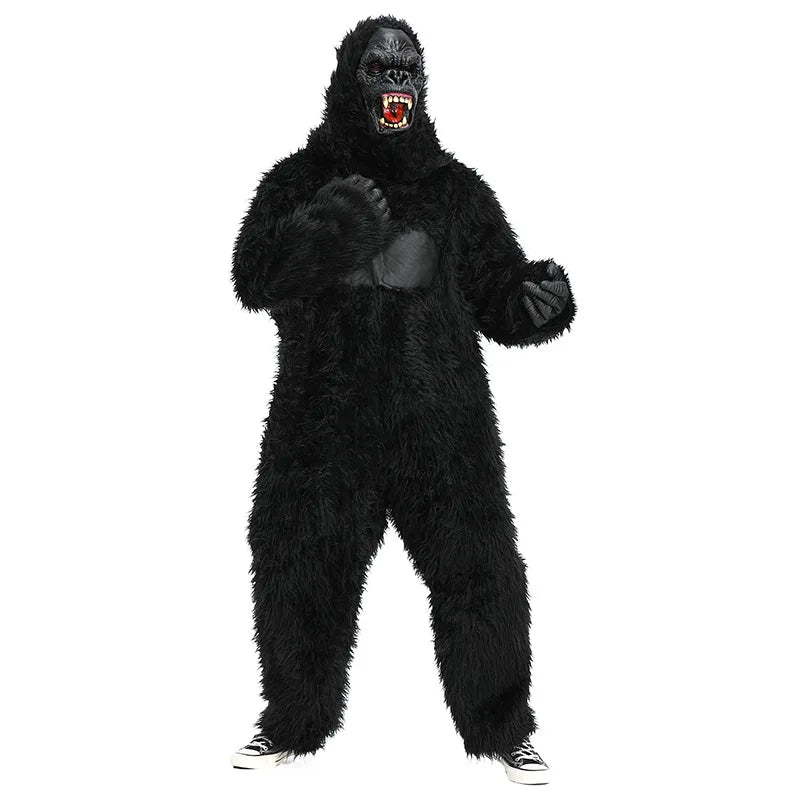 Adult Gorilla Animal Jumpsuit Costume for Halloween