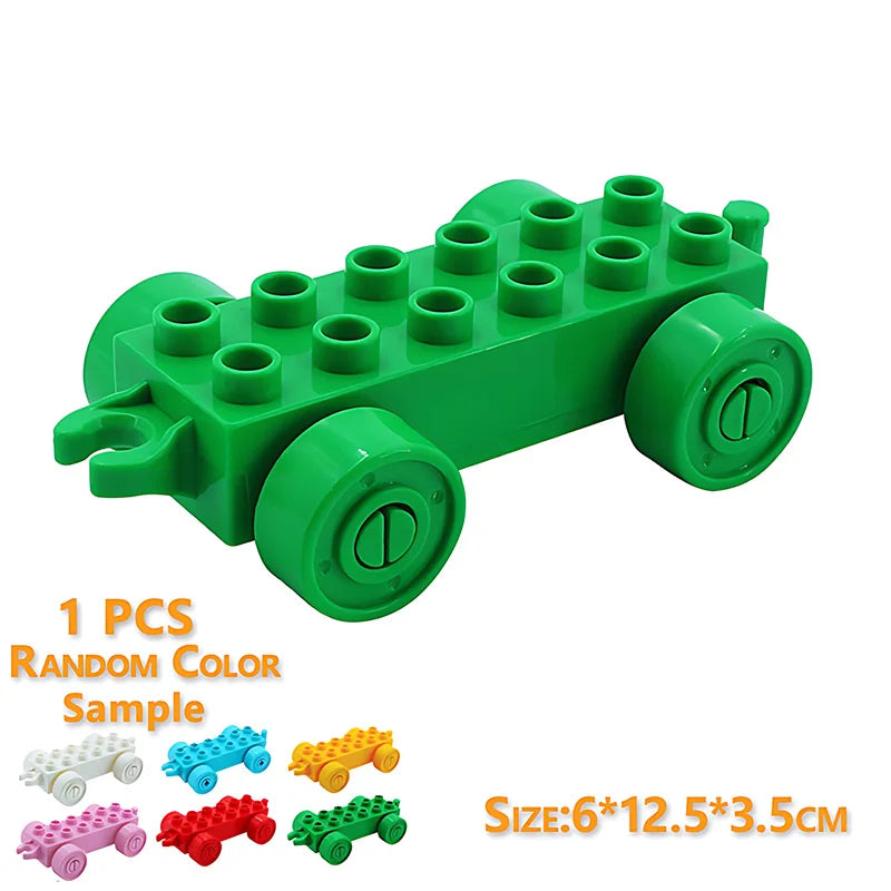 Big Building Blocks Construction Traffic Machinery Creativity Car Accessories Crane Excavator Bricks Toys For Children Baby Gift