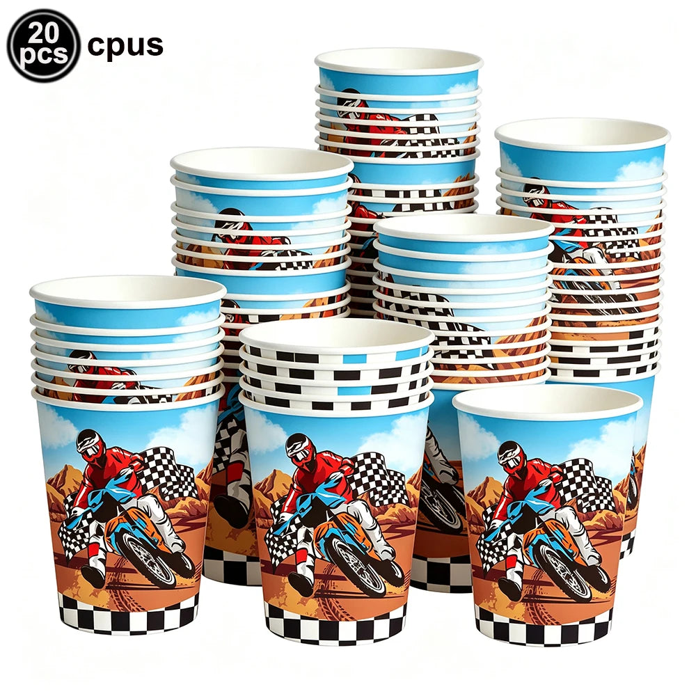Motorcycle 2 3rd Birthday Party Decorations Motor Helmet Balloon Set Cake Toppers Banner Man Boys Motocross Sport Party Supplies