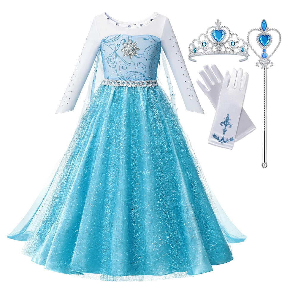 Girls Fantasy Princess Dress Halloween Costume for Kids