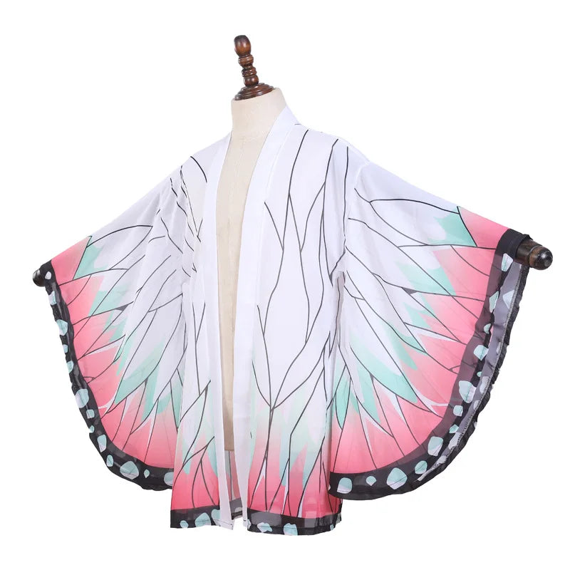 Women's Butterfly-Inspired Kimono Cosplay Cardigan Robe