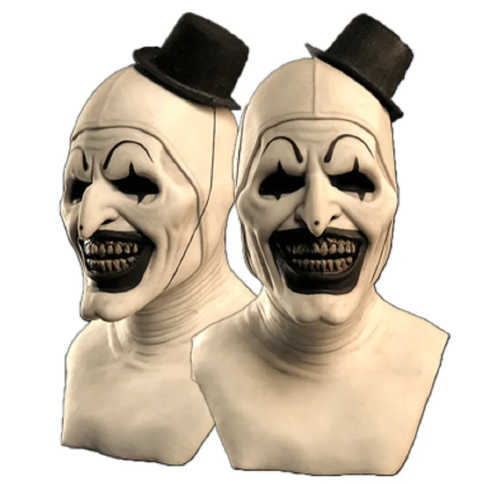 Horror Clown Jumpsuit Costume with Mask for Adults