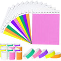 100/600 Pieces Disposable Paper Bracelets, Tear-Resistant Identification Bracelets for Parties Festivals Christmas and Halloween
