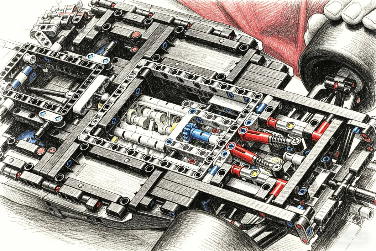 Technical 1361/1639PCS RB20 SF-24 1:8 Scale Racing Car Mechanical Group Kit MOC Collectible Assembly Car Model Birthday Gift Toy