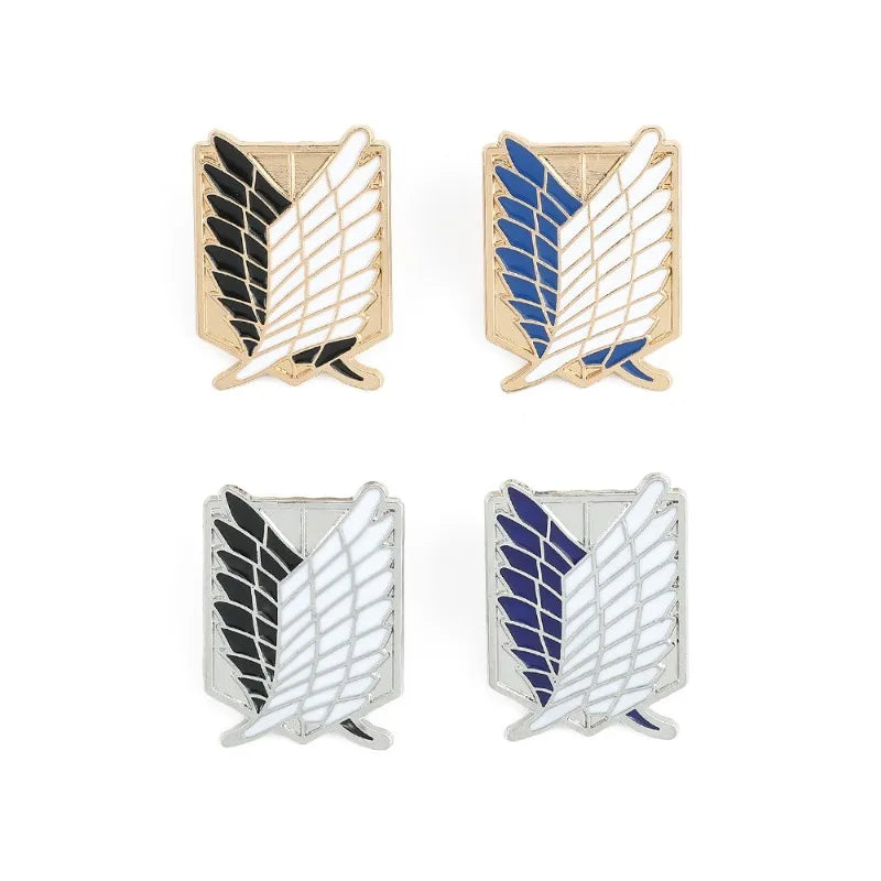 Wing Emblem Brooch Pin for Shirts Bags and Costume Accessories