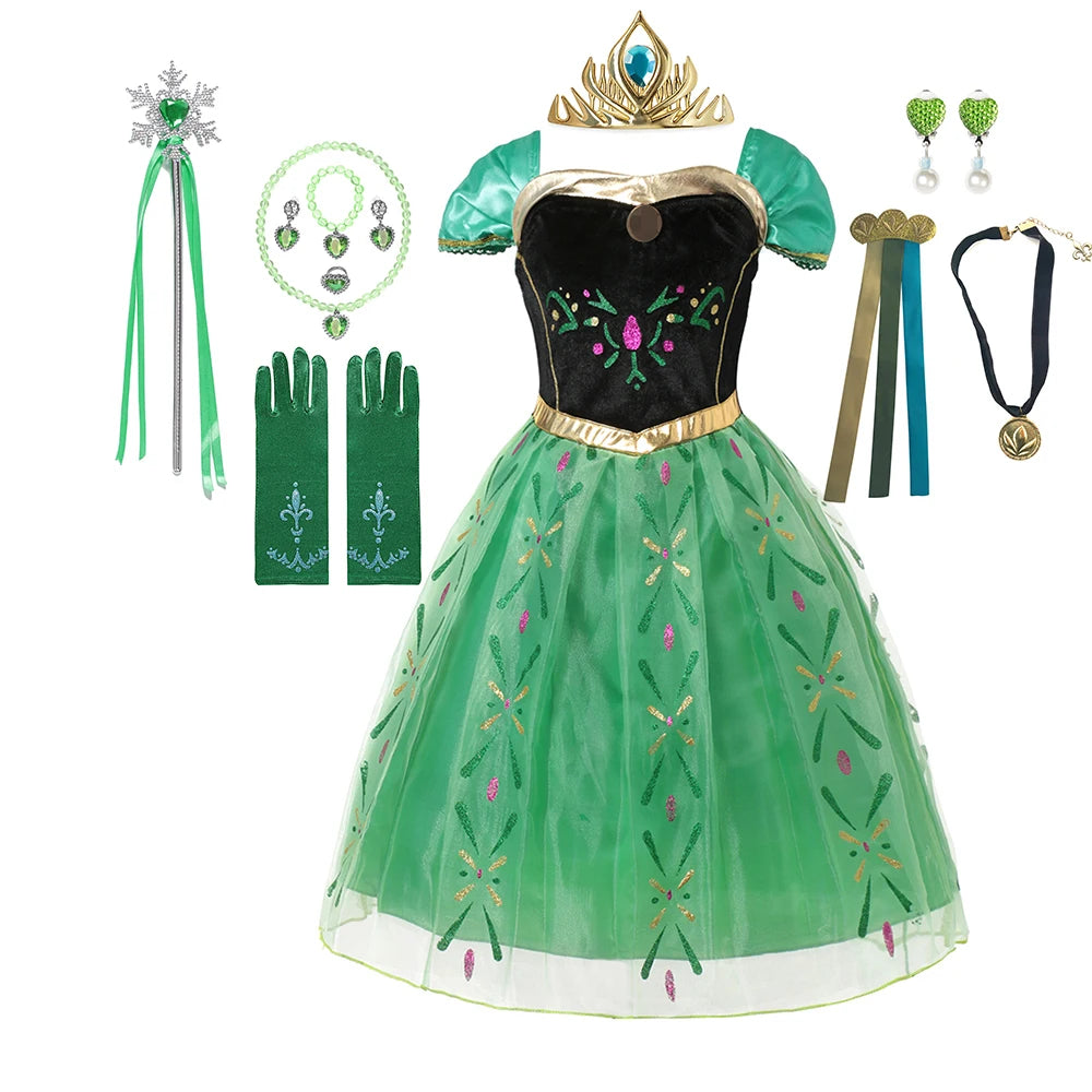 Kids Princess Costume Dress for Birthday Carnival and Parties