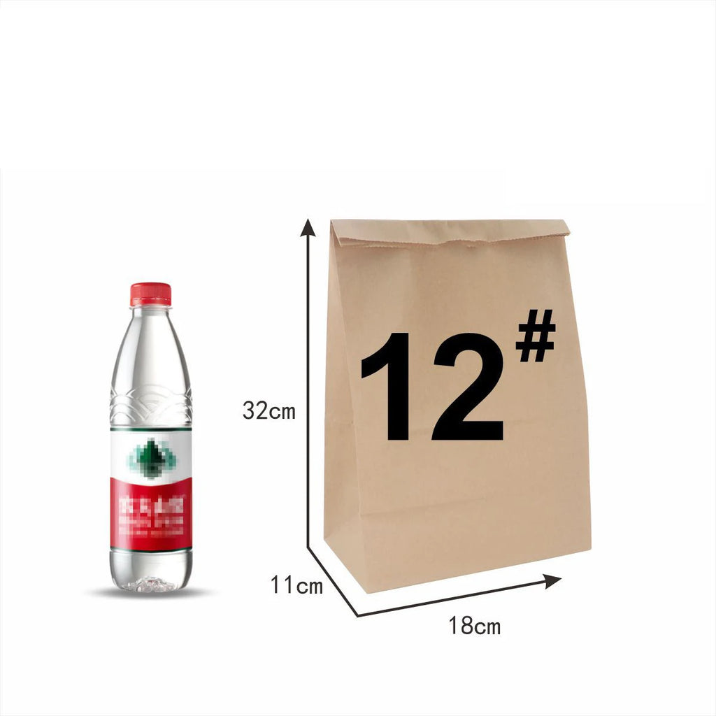 10/30/50/100pcs Brown Kraft Paper Bag Food Vegetables Shopping Bag Candy Package Kraft Lunch Bag Grocery Cookie Bread Bucket Bag