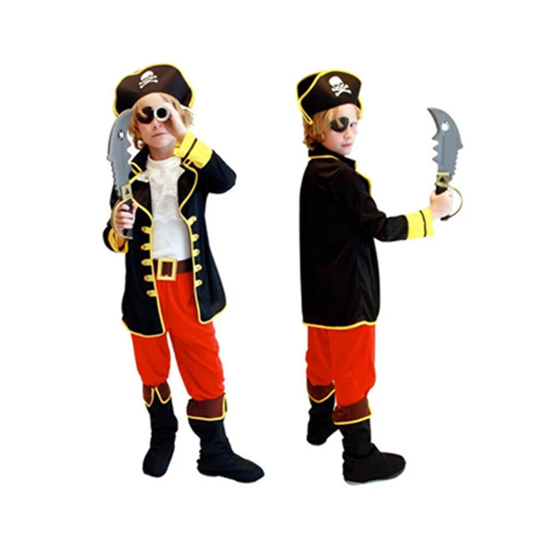 Kids Pirate Costume for Boys Halloween & Dress-Up Parties