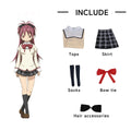 Women's Anime-Inspired School Uniform Cosplay Costume