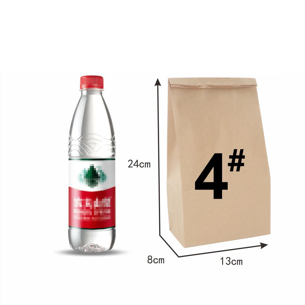 10/30/50/100pcs Brown Kraft Paper Bag Food Vegetables Shopping Bag Candy Package Kraft Lunch Bag Grocery Cookie Bread Bucket Bag